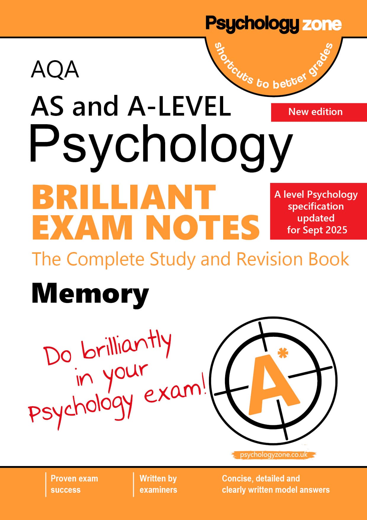 Brilliant Exam Notes Memory New Spec Cover