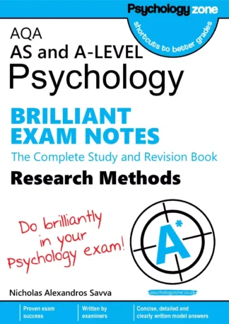 A-Level AQA Psychology BRILLIANT Exam Notes: Research Methods