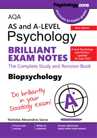 A-Level AQA Psychology BRILLIANT Exam Notes: Approaches in Biopsychology